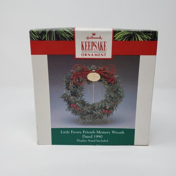Lot of 4 1990 Hallmark Little Frosty Friends Memory Wreath - Picture 2 of 10